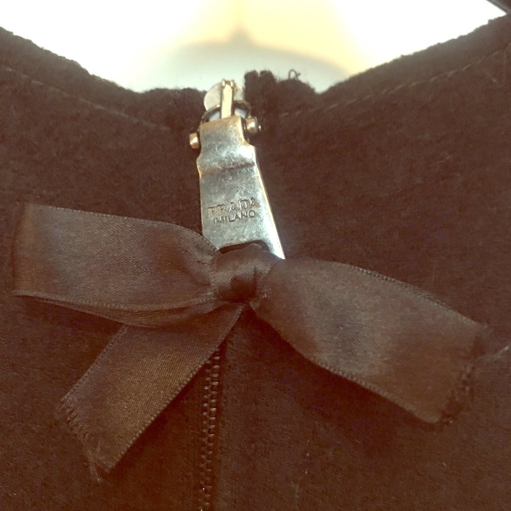 NWT Prada fit’n’flare black sleeveless dress